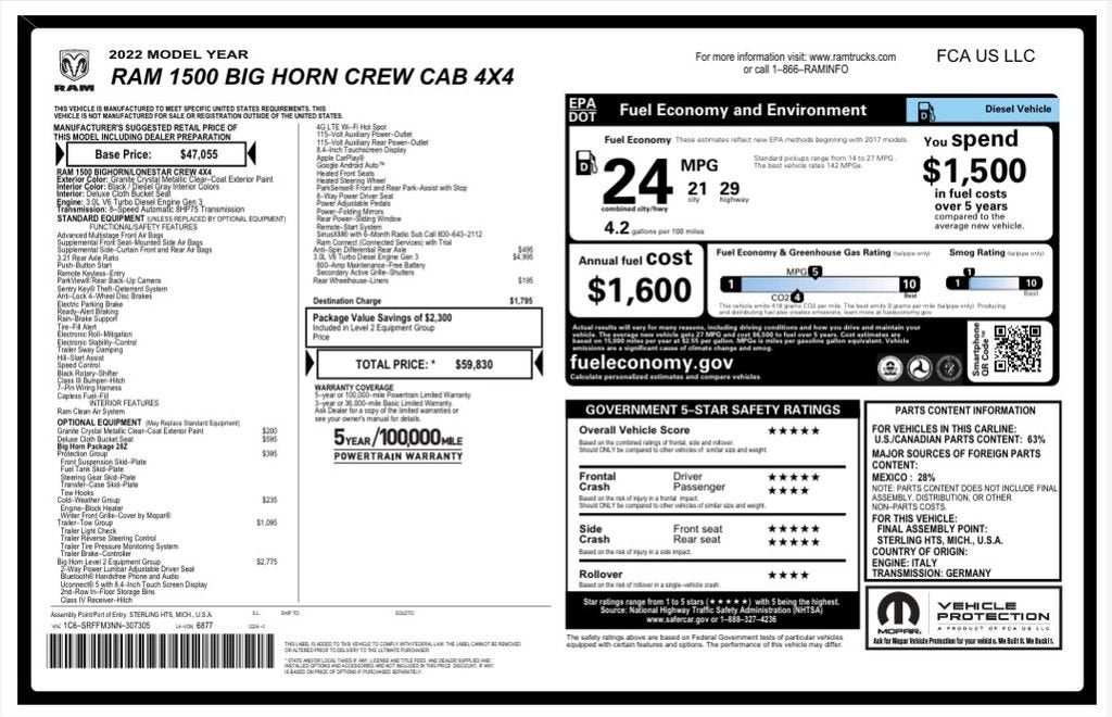 2022 RAM 1500 Big Horn