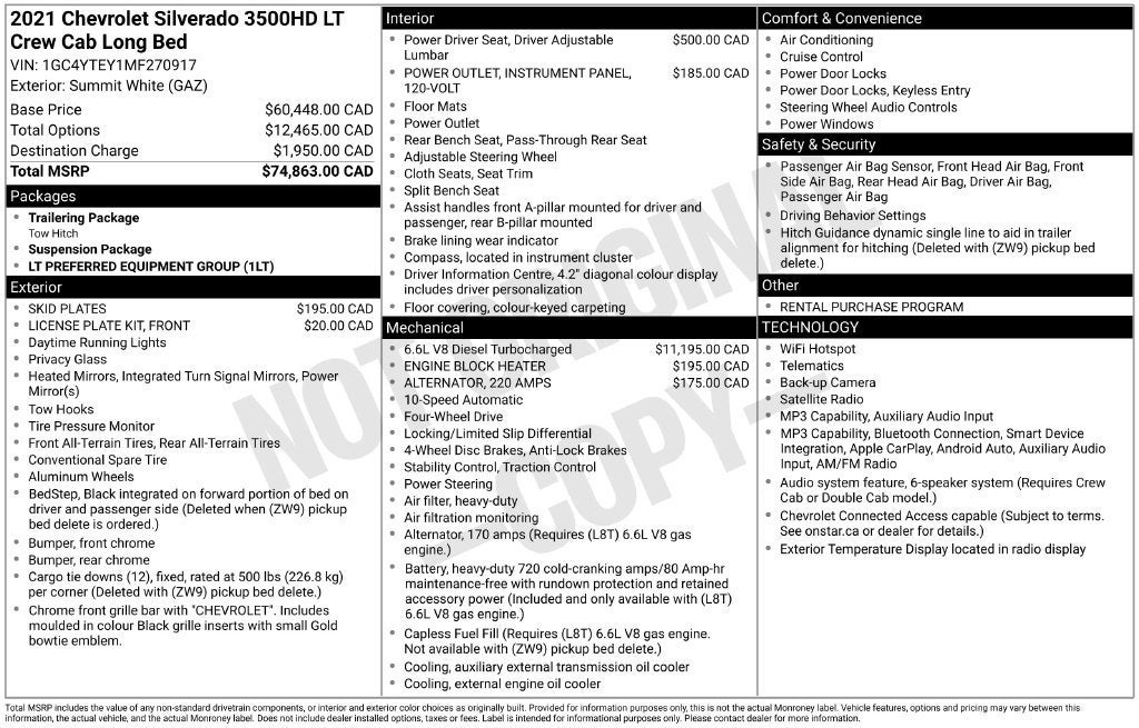 2021 Chevrolet Silverado 3500 HD LT