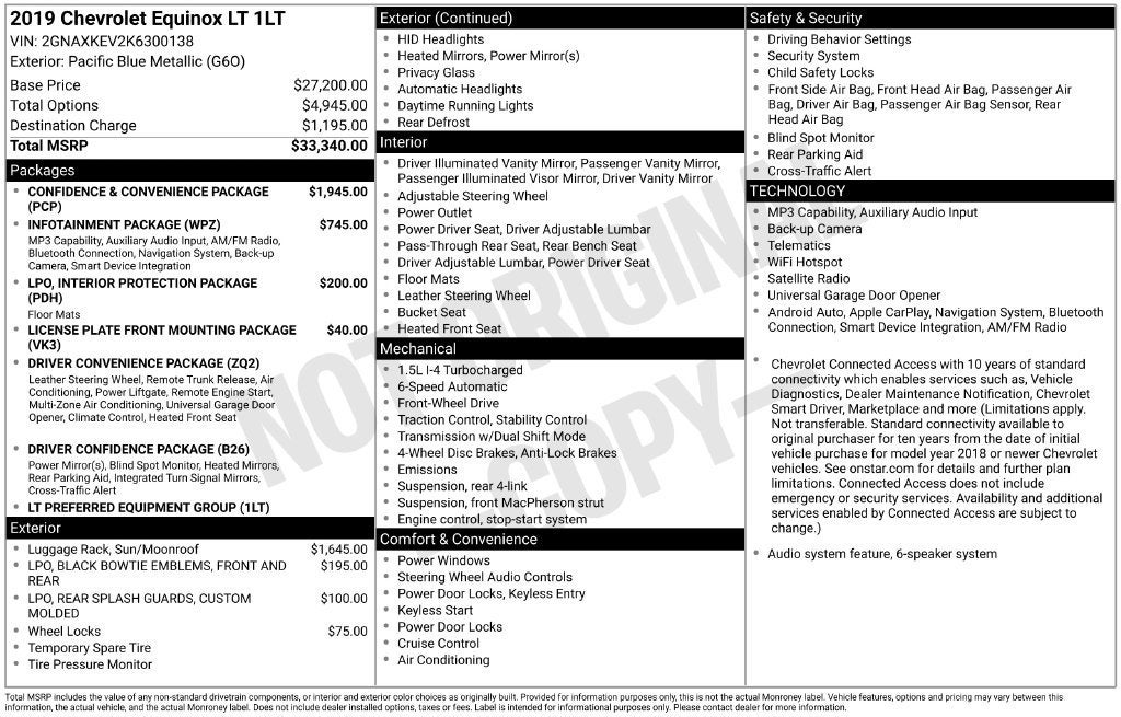 2019 Chevrolet Equinox LT