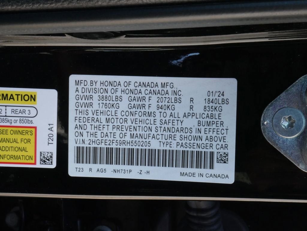 2024 Honda Civic Sedan Sport