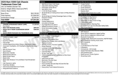 2025 RAM 5500 Chassis Cab Tradesman