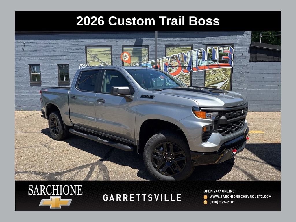 2026 Chevrolet Silverado 1500 Custom Trail Boss 4X4 Crew Cab Short Box's photo
