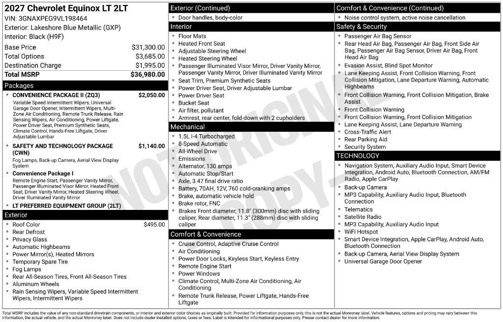 2027 Chevrolet Equinox LT