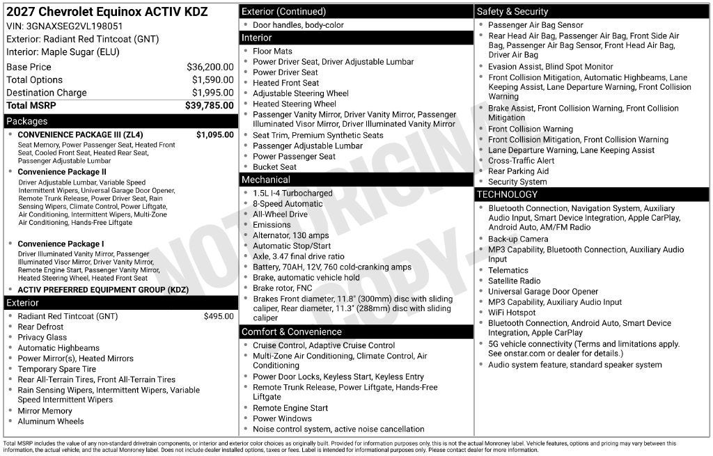 2027 Chevrolet Equinox ACTIV
